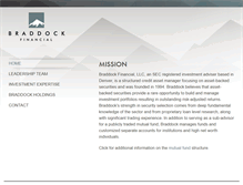 Tablet Screenshot of braddockfinancial.com